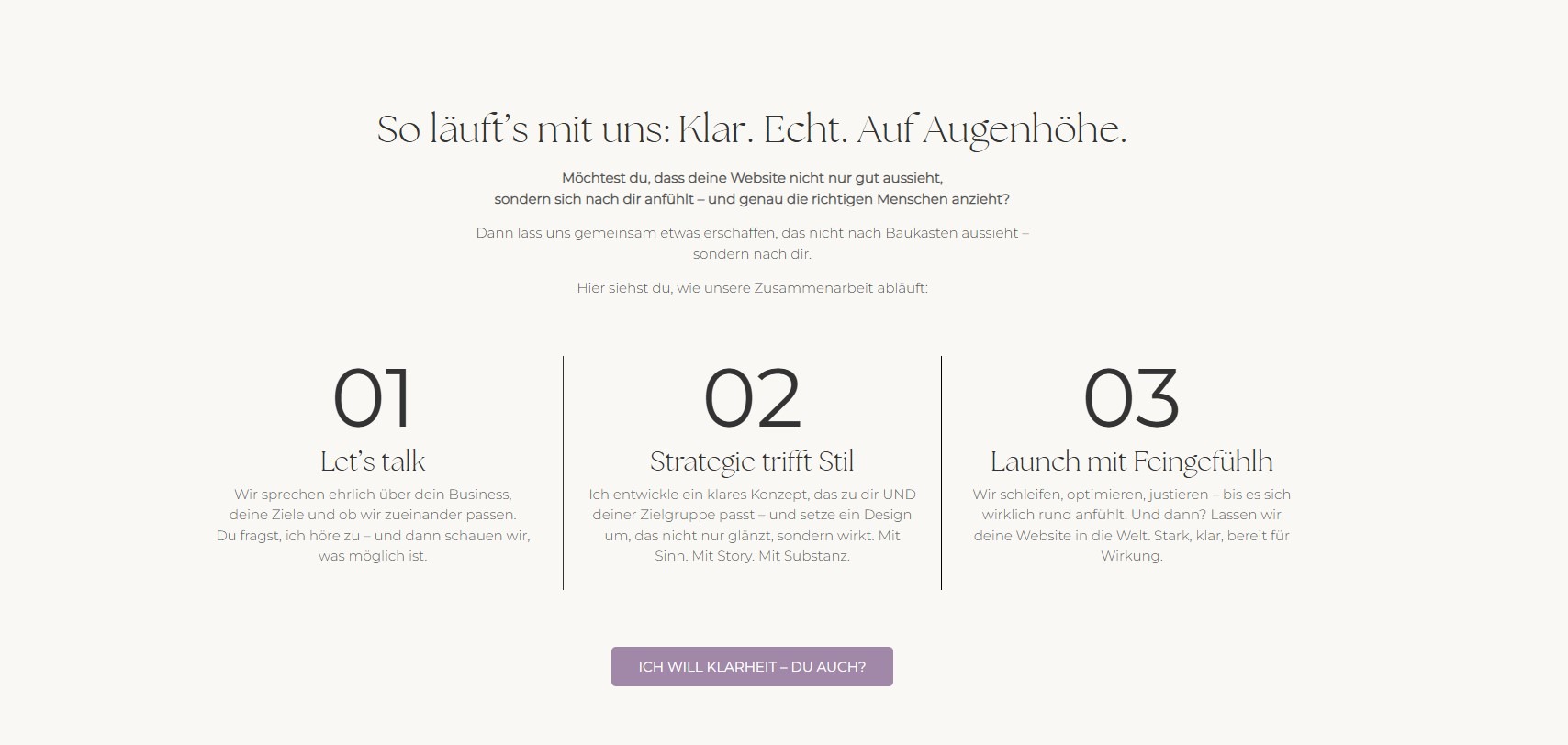 Welche Inhalte sollten auf meiner Homepage stehen-cta Beispiel CTA Abschnitt