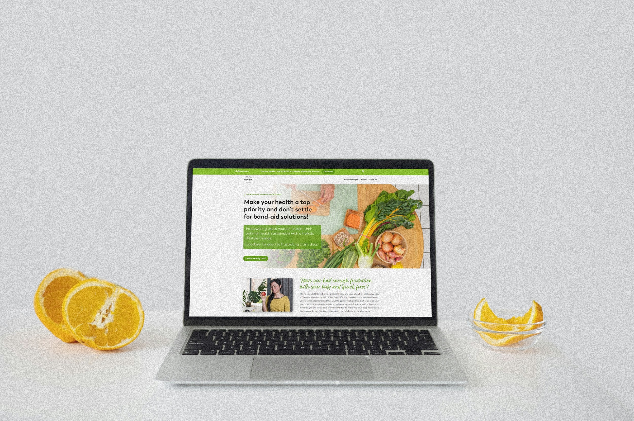 Neues Webdesign für Ernährungsberaterin in Berlin – moderner Website-Relaunch mit frischem Design, klarer Struktur und gesunder Farbwelt.