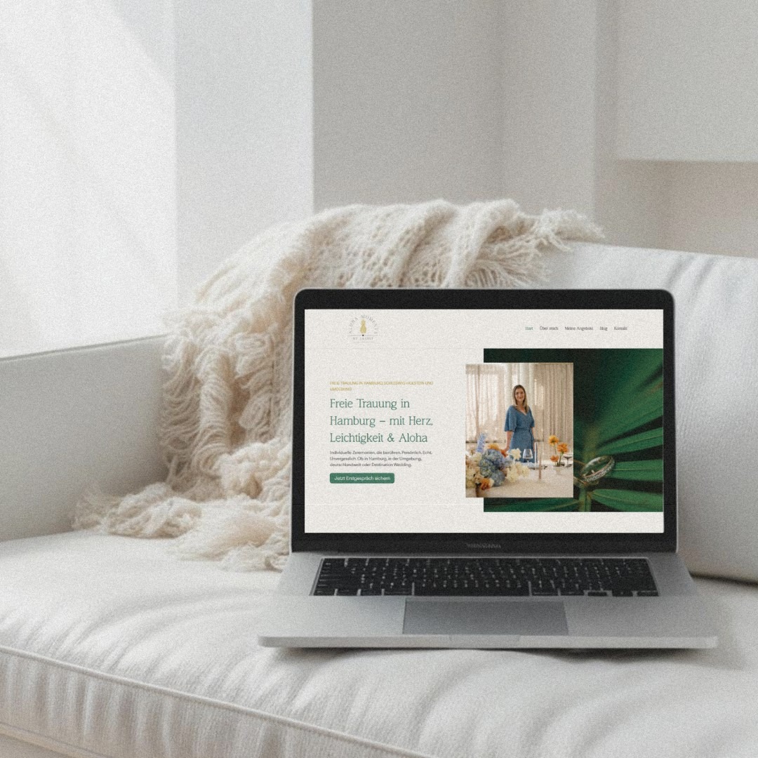 Wie entsteht eine Website für freie Traurednerin, die echt wirkt?