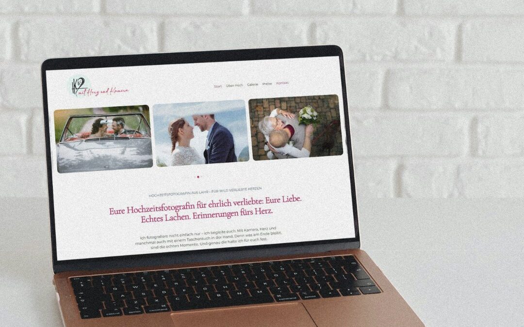 Webdesign für Hochzeitsfotografin Helene Karsten – Neue Website im Stil, der berührt